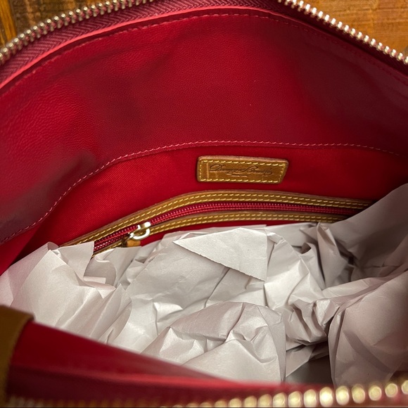 Dooney & Bourke Small Florentine Leather Satchel - Natural - Picture 6 of 9